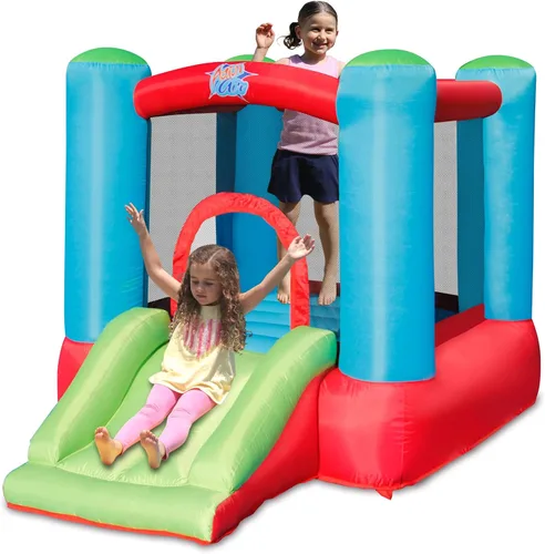 Miniatura 7 de Casa de rebote hinchable ACTION AIR, casa de rebote para niños pequeños con soplador para interiores/exteriores, castillo hinchable con costuras