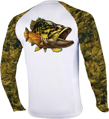 Miniatura 27 de Palmyth - Camiseta de pesca para hombre, con manga larga, protección solar ultravioleta FPU 50+, con bolsillo