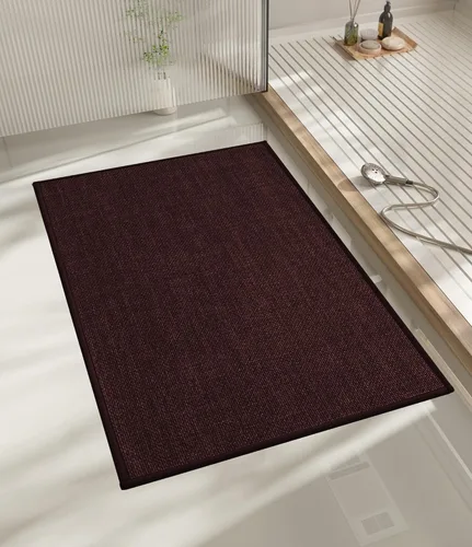 Miniatura 67 de chakme Alfombras de Baño 24x17, Alfombra de Baño Ultra Delgada Antideslizante Pequeña de Secado Rápido Absorbente para Piso de Baño