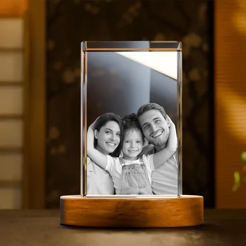 Miniatura 7 de Artmosphere Foto de cristal 3D, regalo de fotos personalizado para padre, marido, hombres y abuelo, gran regalo personalizado con tu propia foto