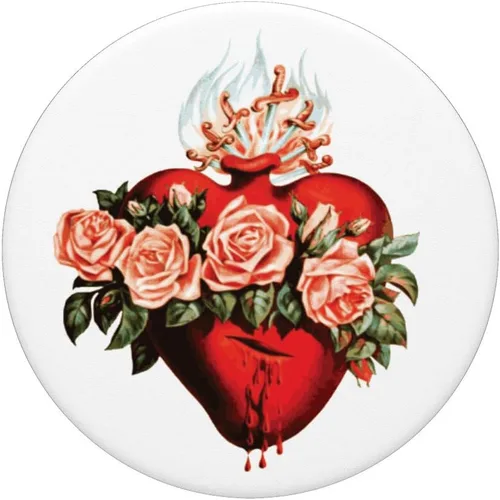 Miniatura 3 de Inmaculado Corazón de la Virgen María Católica PopSockets PopGrip: Agarre intercambiable para teléfonos y tabletas