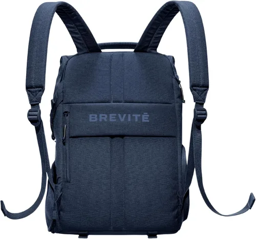 Miniatura 2 de BREVITE - Mochilas para cámara The Runner: mochila de fotografía minimalista y fácil de viajar, compatible con laptop y accesorios, Azul marino