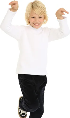 Miniatura 4 de Mud Kingdom Camisas de forro polar para niños, cuello alto, tops suaves unisex