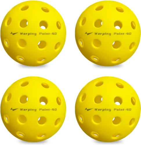 Miniatura 13 de Pelotas de Pickleball Warping Point 26 Agujeros, 40 Agujeros Paquete de 4, Paquete de 12 Cumplen con las Especificaciones USAPA Bola