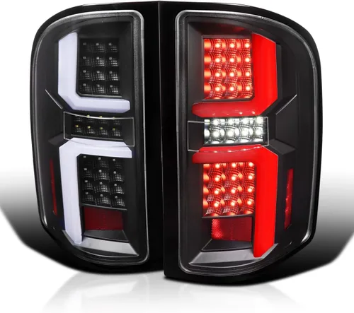 Miniatura 11 de SPEC-D TUNING Luces traseras LED rojas con barras de luz LED compatibles con Chevy Silverado 2007-2013 1500/2500HD/3500HD, montaje de par izquierdo