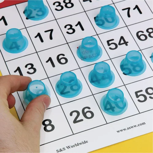 Miniatura 3 de Apilamiento de fichas de bingo 3-D (paquete de 250)
