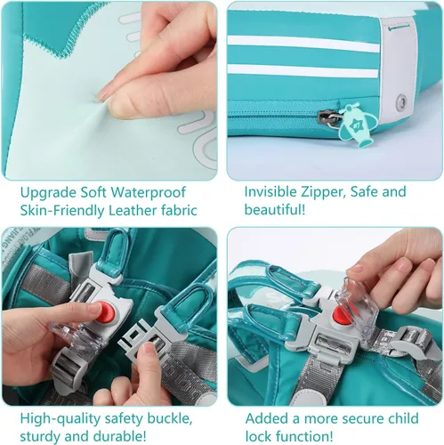 Miniatura 8 de Mambobaby Flotador con dosel Flotador para bebé No.7 Avión Añadir cola Flotador de natación Flotador de natación sólido sin aire Flotador de agua