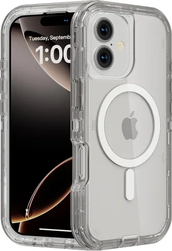 Miniatura 12 de Follaroma para iPhone 17 Pro Max, Funda Compatible con MagSafe, Funda Magnética Transparente de Doble Capa, Funda Resistente Anti-Caída y a Prueba