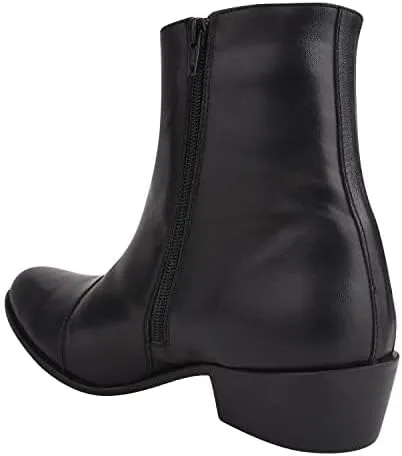 Miniatura 5 de LIBERTYZENO Botas de vestir retro para hombre con estampado de serpiente y tobillo alto para adultos, para graduación, graduación
