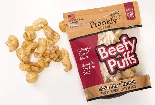 Miniatura 2 de Frankly Venison Beefy Puffs 100 % hecho en Estados Unidos, paquete de 5 onzas