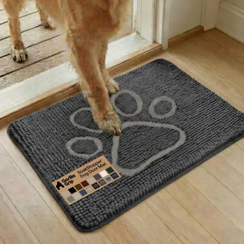 Miniatura 24 de GORILLA GRIP Soakstopper - Tapete ultra absorbente y antideslizante para las patas sucias de los perros, lavable a máquina, para cama y puerta