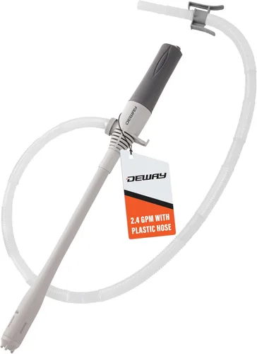 Miniatura 11 de DEWAY - Bomba automática de transferencia de combustible pequeña de 15 pulgadas con parada automática, potente alimentación por batería tipo D