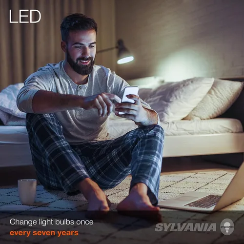 Miniatura 3 de Sylvania ECO - Bombilla LED A19, equivalente a 60 W, eficiente 9 W, 7 años, 750 lúmenes, no regulable, esmerilada, luz diurna de 5000 K, 24