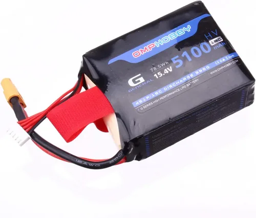 Miniatura 2 de Buddy RC OMPHobby ZMO VTOL Avión HV LiPo Batería 5100mAh 15.4V 4S