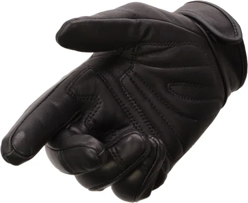 Miniatura 3 de Milwaukee Leather Guante de piel de vaca para hombre MG7535 con dedos flexibles, palma de gel