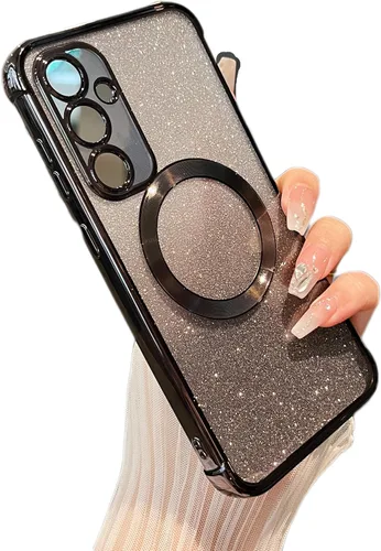 Miniatura 38 de ZTOFERA Funda magnética para Samsung Galaxy S22 Ultra 5G con gradiente de purpurina, [Compatible con MagSafe] Funda de lujo con chapado de purpurina