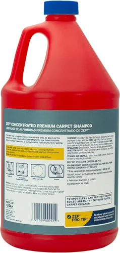 Miniatura 3 de Zep ZUPXC128 - Champú para alfombras de primera calidad, 1 galón (caja de 4), limpieza profunda y eliminación de manchas, para máquinas de alfombras