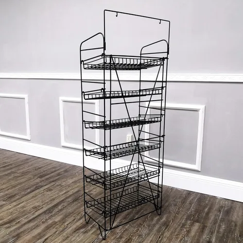 Miniatura 7 de FixtureDisplays® Pantalla de alambre para papas fritas, aperitivos, cajas de alimentos envasados, frascos, latas, bebidas, camisetas de cerveza