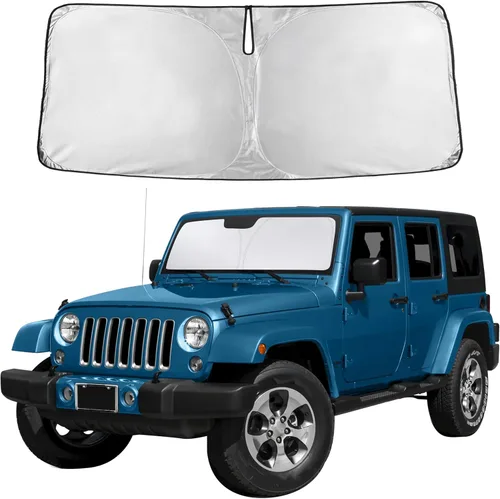 Miniatura 269 de Econour Parasol para parabrisas compatible con Honda Civic 2016-2021, protector de parasol plegable para ventana, bloquea los rayos UV y mantiene tu
