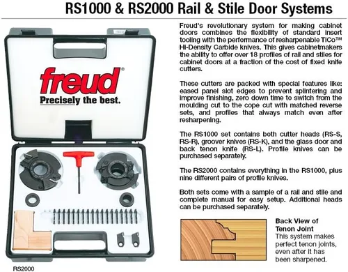 Miniatura 3 de Freud RS2000 Sistema Performance System de 4-716" (diámetro) y puertas montantes con orificio de 1-14
