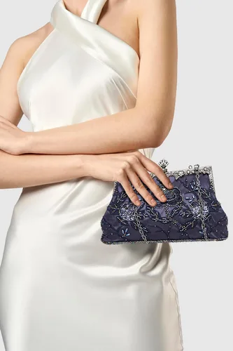 Miniatura 6 de BABEYOND Bolsos de mano de noche para mujer, accesorios vintage para bolso de noche para mujer, Gatsby de los años 20 con cuentas de lentejuelas