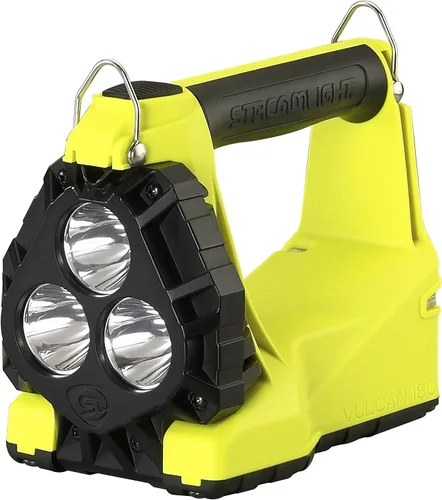 Streamlight 44301 Div 2 Vulcan 180 Standard System-120V/100V AC AC/12V DC, incluye correa para el hombro, amarillo