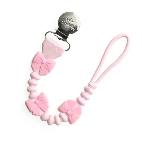 Miniatura 12 de Itzy Ritzy Clip para chupete de silicona; correa para chupete de silicona 100% de grado alimenticio con clip que mantiene los chupetes, mordedores