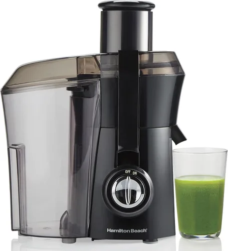 Miniatura 2 de Hamilton Beach Máquina exprimidora, canal de alimentación grande de 3 pulgadas para frutas y verduras enteras y licuadora portátil para batidos