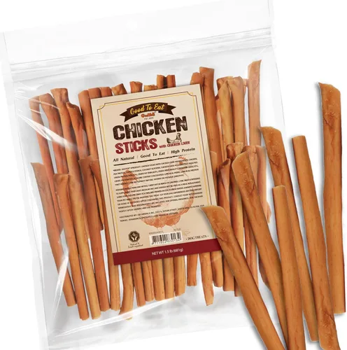 Miniatura 11 de Gootoe Golosinas para perros, carne seca de pollo para perros, golosinas de entrenamiento de perros de alta calidad; alta en proteínas, sin gluten