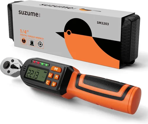 Miniatura 10 de Llave dinamométrica digital SUZUME de 3/8 de pulgada (4.9-99.6 pies-libra / 6.6-135 N·m) ±2% Llave dinamométrica digital de alta precisión
