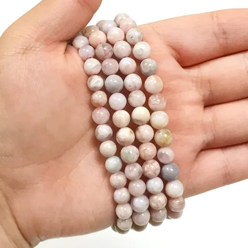Miniatura 108 de Gem Avenue Handmade Round Bead Stretch Bracelet Unisex Natural Stone Beaded Jewelry for Men & Women, Elastic Wristband for Daily Wear