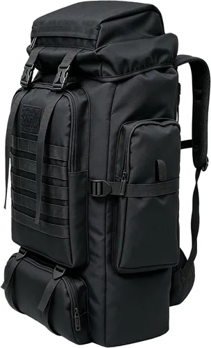 80L/100L senderismo mochila hombres camping mochila grande al aire libre viaje militar táctica Molle Trekking bolsa mujeres
