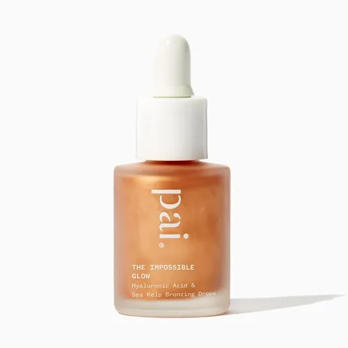 Pai Skincare - The Impossible Glow Organic Hyaluronic Acid + Sea Kelp Glow Drops | Natural, vegano, cuidado de la piel sensible (bronce, 0.34 fl oz