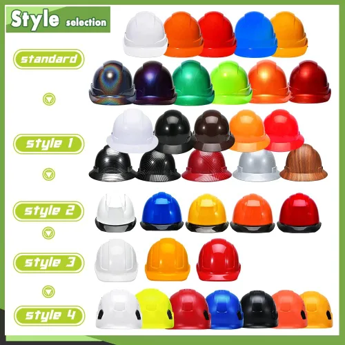 Miniatura 5 de Casco de seguridad con logotipo personalizable, protector para la cabeza, para trabajo al aire libre (naranja (nuevo estándar))