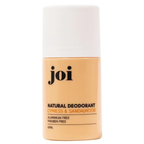 Joi - Desodorante natural roll-on con aceites esenciales para mujeres y hombres, sin aluminio ni parabenos con bicarbonato de sodio, mejorado con