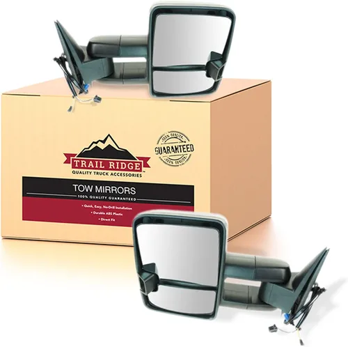 Miniatura 11 de Trail Ridge Juego de espejos de remolque de 2 piezas para el lado del conductor y del pasajero compatible con Ford F-150 FO1320479 FO1321479