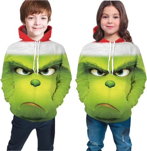 Miniatura 4 de Sudadera con capucha y diseño de dibujos animados en 3D para niños unisex
