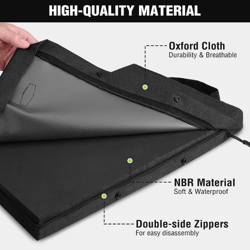 Miniatura 4 de WORKPRO Almohadilla para Arrodillarse de 17" con Cubierta Removible, Almohadillado Suave para la Rodilla, Almohadilla Grande de Espuma
