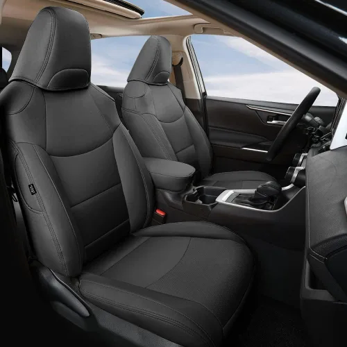 Miniatura 12 de GIANT PANDA Fundas de asiento para Rav4 con ajuste personalizado para Toyota RAV4 2019 2020 2021 2022 2023 2024 Adventure, TRD-Off Road, accesorios