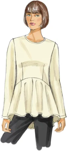 Miniatura 5 de VOGUE PATTERNS V8815 Misses Top, Talla B5 (8-10-12-14-16)