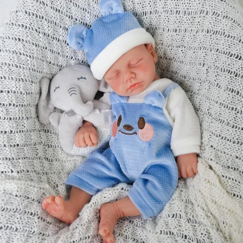 Miniatura 21 de Muñeca de bebé Reborn de 12 pulgadas, muñeca de cuerpo completo de silicona, muñecas de bebé Reborn de silicona de cuerpo completo, recién nacida