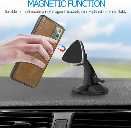 Miniatura 7 de Asuwish Funda de teléfono para Samsung Galaxy Note 20 Glaxay Note20 5G Wallet Funda desmontable con protector de pantalla de vidrio templado