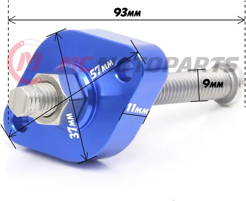 Miniatura 5 de MC MOTOPARTS CNC ajustable HP Manual Cam cadena tensor compatible con DRZ 250 01-07 02 03 04 05 06 (azul)