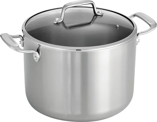 Miniatura 21 de Tramontina Tri-Ply Clad - Juego de utensilios de cocina de acero inoxidable de 12 piezas con tapas de vidrio, ollas y sartenes, listo