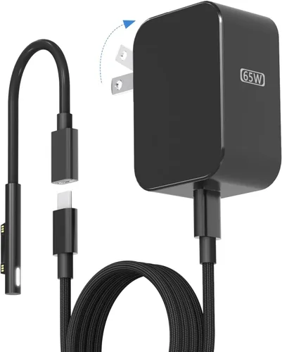 Miniatura 8 de Cargador para laptop Surface Pro de 65 W, para Microsoft Surface Pro Charger Windows Surface Laptop 6, 5, 4, 3, 2, 1, para Microsoft Surface Pro10