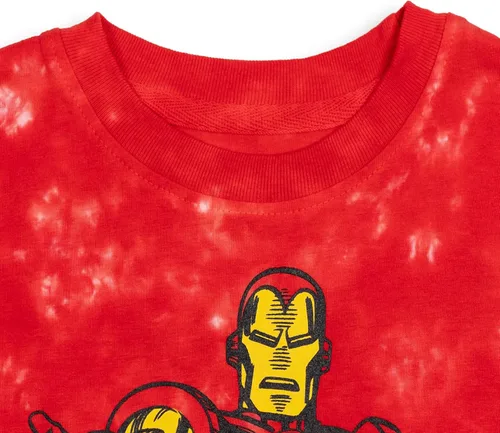Miniatura 4 de Marvel Avengers Spider-Man Captain America Iron Man Hulk Black Panther Miles Morales - Camiseta de hombre pequeño a niño grande