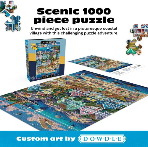 Miniatura 2 de Buffalo Games Eric Dowdle Outer Banks - Rompecabezas de 1000 piezas - 26.75 x 19.75 pulgadas, rectangular, diagrama de referencia incluido, arte