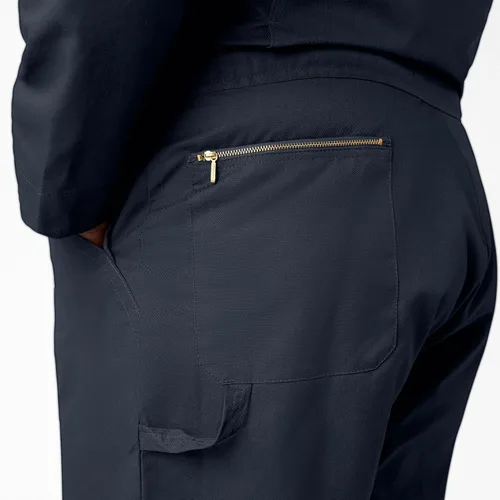 Miniatura 6 de Dickies - Overol de manga larga de lujo para hombre de 7.5 oz de sarga con cierre frontal para mecánico, uniforme industrial