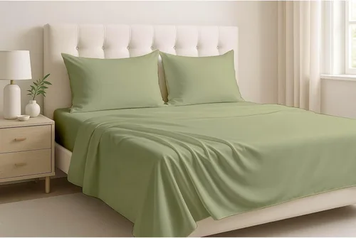 Miniatura 16 de Cottingon Juego de sábanas de 4 piezas extra profundas de 100 % algodón, ropa de cama suave y de lujo que se adapta a bolsillos extra profundos