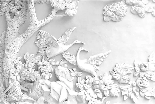 Miniatura 3 de Signford. - Mural de pared, diseño de mundo de nieve, tapiz removible, adhesivos de pared para dormitorio, sala de estar.